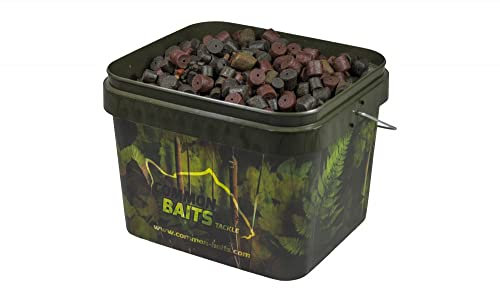 CommonBaits Halibut Pellet Mix 6-20mm 7,5Kg Pellets im 10L Camo Eimer/Futtereimer