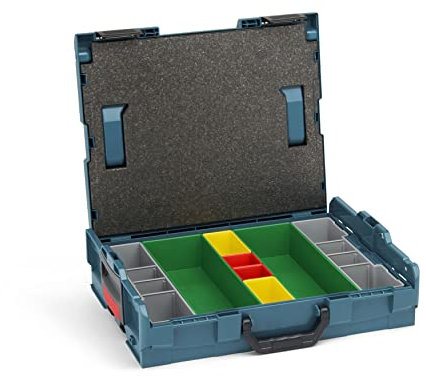 Bosch Sortimo L-Boxx 102 - Maletín de herramientas, color azul profesional, sin logotipo, equipado con sistema de organización, G3 y tapa acolchada