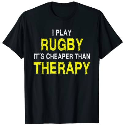 Lustiges Rugby Motiv Therapie Rugby Trainer Rugby T-Shirt