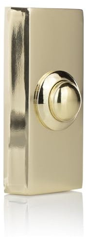 Wired Surface Mounted Bell Push Brass