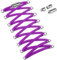 Widamin 2 Paar Elastische Schnürsenkel für Erwachsene und Kinder, Schnürsenkel Ohne Binden mit Metallkapseln, Deep Purple