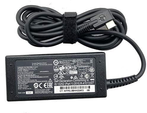 Cargador de alimentación 45W tipo C para HP Chromebook x2 11-da0047nr 11-da0013dx