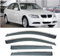 ZHANGJF Windabweiser Für BMW E90 2009-2012,Windabweiser Regenabweiser Windschutz Schwarz Auto Frontscheibe Sonnendach Wetterleiste