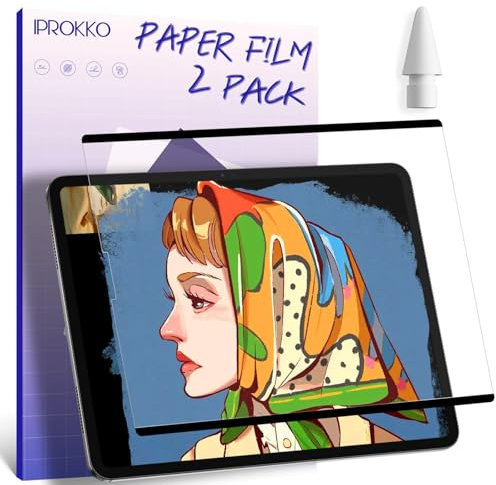 IPROKKO 2 Stück Magnetischer Papier Schutzfolie für iPad Air 11 Zoll 6. Gen 2024/7. Gen 2025, Like Paper Folie Magnetisch Papierfolie Displayschutz Film Abnehmbar Blendfreiem Screen Protector