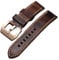 NASUNJIA Handgefertigtes Lederarmband 20 22 24 26 Mm Bronze-Schnallenarmband, Geeignet For Bronze-Uhrenzubehör(24mm)