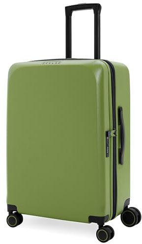 ABISTAB Verage Handgepäck Koffer 4 Rollen Reisekoffer [FREELAND] Hartschalen-Koffer Rollkoffer Zwillingsrollen Gepäck Grün