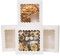 Gcardist Auto-pop Up White 25.4x25.4x6.4cm 12Pcs Cookie Box with Window Pastry Macaron Bakery Box For Packaging (10x10x2.5 inch)