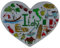 Souvenir Magnet Italien Rom Venedig Pisa 7,5 x 6,5 cm Maritim Kühlschrankmagnet Figur Deko GMUS K10