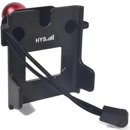 HYS Universal 25mm Ball Walkie-Talkie Mount for Car, Quick Release Adjustable HT's Holder Compatible for Baofeng Quansheng Motorola Kenwood, Handheld Radio with Belt clip