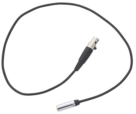 HANABASS Praktisches Audiokabel 0,5m Schwarz 1/8 TRS Klinkenbuchse zu Kleiner XLR Buchse Adapterkabel aus Kupfer und PVC für Kameras und Kopfhörer