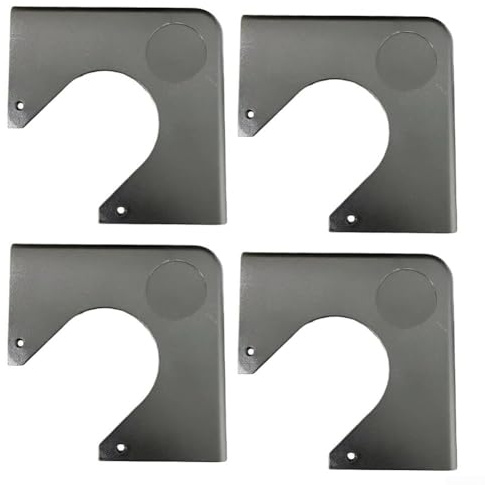 Lot de 4 protections d'angle de table de billard en plastique pour salles de jeux intérieures (noir)