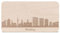 Frühstücksbrettchen Hamburg mit Skyline Gravur - Brotzeitbrett & Geschenk für Hamburg Stadtverliebte & Fans - ideal auch als Souvenir