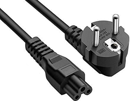 Top Chargeur * Lot de 5 Cordon Câble Secteur Alimentation Electrique 1.5m 150cm en Trèfle Tripolaire Mickey C5 CEE7 Noir