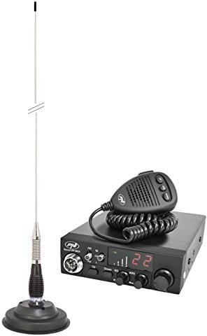 Kit emisora radio CB PNI ESCORT HP 8024 ASQ + antena CB PNI ML100
