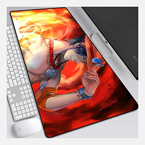 IGIRC Tapis De Souris Onepiece 900X400Mm, Tapis De Souris De Jeu Ultra-Précis Et Rapides avec Une Base De 3Mm D'Épaisseur, pour Ordinateurs Portables, Pc, Q