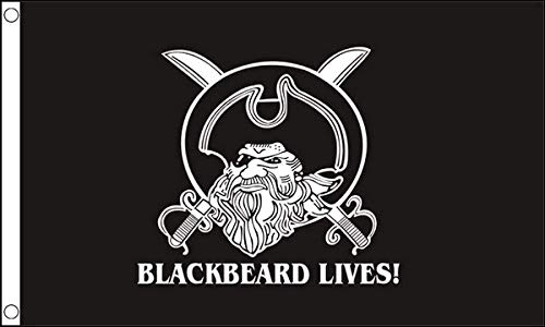 FlagSuperstore Flagge Blackbeard Live, 100% Polyester, mit Ösen, 152 x 91 cm