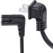 TV Power Cord Compatible for Samsung TV, Ancable 12-Feet 90 Degree Angled 18AWG 2-Prong to L-Shaped C7 Power Cord Replacement for Samsung Philips Toshiba LG Sony Sharp Panasonic Vizio LED TV Sky Box