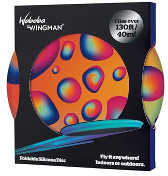Waboba Wingman Die Frisbeescheibe, Perfekt für Kinder und Erwachsene – Modell, Liquid Drops - 150 x 150 x 15 mm