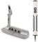 GoSports GS1 Tour Golf Putter – 34” Right-Handed Blade Putter with Milled Face, Choose Oversized Fat Grip or Traditional Grip, Silver