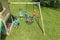 Gartenwelt Riegelsberger Premium Schaukelanbau Swing aus naturbelassenem Lärchenholz B270 x T280 x H238 cm mit Bodenanker für Spieltrürme