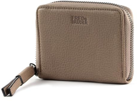 FREDsBRUDER Leder Geldbörse Airy Coin Nugget Taupe beige