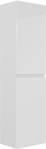 Badplaats B.V. Badezimmer Schrank Angela 150cm Hochglanz Weiß – Regal Hochschrank Schrank Möbel Badschrank