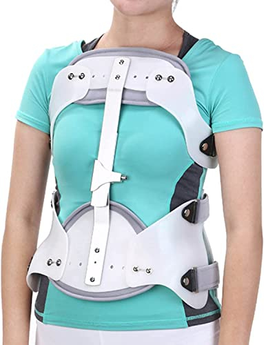 PRABOS Thoracic Full Back Brace, verstellbare Thoracolumbal Supports Brace, Back Brace für Kyphose-Buckelrücken-Korrektur