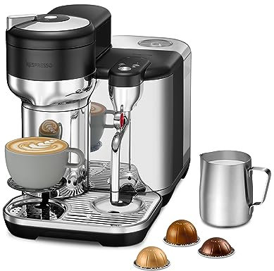 Nespresso Breville Vertuo Creatista Coffee and Espresso Maker, Black Truffle