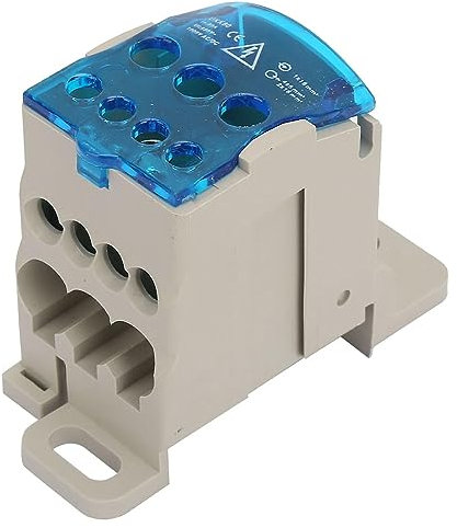 Jadeshay Bornier Electrique, Boîte de Distribution de Bornes 80A UKK-80A Bornier Rail Din Répartiteur Electrique Neutre Boite De Distribution Electrique, for Armoires de Distribution