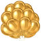 100 Stück Luftballons Metallic Gold, 12 Zoll Ballons Latex Helium Luftballon Goldene Ballons für Hochzeit Babyparty Geburtstag Party Dekoration