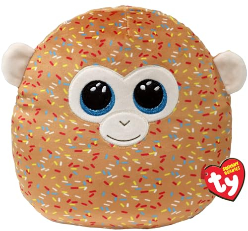 Ty Tamar Monkey Squish a Boo 10 Inches - Squishy Beanies for Kids, Baby Soft Plush Toys - Collectible Cuddly Stuffed Teddy