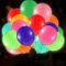 Forhome Palloncini LED colorati luminosi 40 pezzi,Palloncino Led luminoso Helium,Palloncini gonfiabili compleanno decorazione luminosa per compleanno, matrimonio, festa serale, vari festival