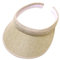 Visiere Casquette Femme Chapeaux De Paille Visières De Soleil Anti-UV Soleil Visiere Casquette Cadeau Pour Femmes (Beige,Taille unique)