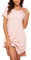 Litherday Chemise de Nuit Femme Rayé Manche Dolman Coton Robe de Nuit Col Rond Nuisette avec Poches Vêtement de Nuit Grande Taille Casual