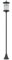 Outsunny Lampadaire solaire extérieur, lampe LED, lumière blanche froide, 6000K, lampadaire jardin, hauteur 184 cm, noir