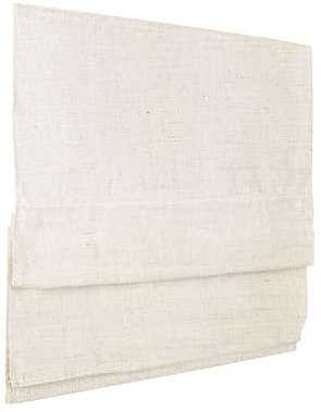 Victoria M. Ivora - Tenda a pacchetto pieghevole senza foratura, in alluminio, con cordoncino, per finestre e porte, 60 x 130 cm, colore: Avorio mélange
