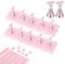Giantree 2 Set Nail Stand Display, Nail Holder for Painting Nails Acrylic Nail Art Display Stand for Press on Nails with 96 pcs Reusable Adhesive Putty Magnetic Nail Art Tools for DIY Painting
