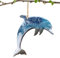 Sommer-Baumschmuck, Harz-Ornamente mit Meerestieren, blaue Meerestiere, Strandbaumschmuck aus Harz – Weihnachtsschmuck an der Küste – Rucksackanhänger