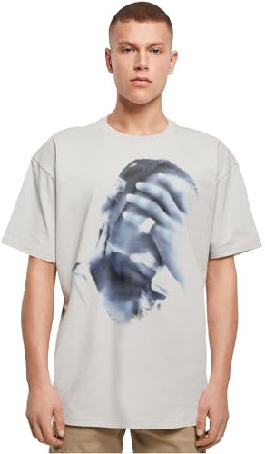 Mister Tee Herren 4 AM Oversize Tee lightasphalt, 4XL