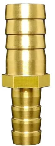 2.5 3 4 6 8 10 12 14 16 19 25 32 mm Portagomma Riduttore Dritto Adattatore Riduttore Trasferimento Raccordo Tubo Ottone Acqua Gas(5 pcs,19mm-10mm)