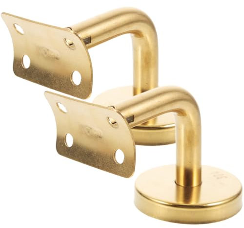 ARTIBETTER 2 Piezas Soporte de pasamanos de escalera carril barandilla tornillos de cubierta soporte de plataforma ajustable cable soportes de pasamanos accesorio de escalera Acero inoxidable