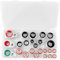 95Pcs AC Compressor Gasket Seal Good Sealing Car AC Gasket Kit Shock Absorption Leak Proof Air Conditioning Compressor Port Seal Washer Kit