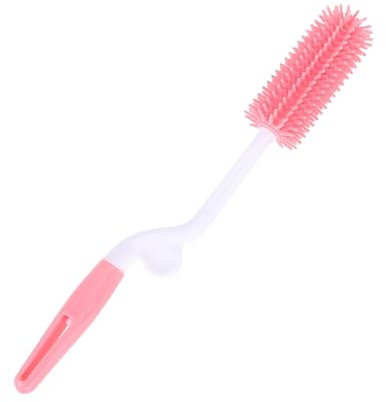 WRITWAA Cepillo de Botella de Secado rápido Cepillo de Limpieza Cepillo Giratorio para Limpiar Botellas Cepillo para biberones Verde