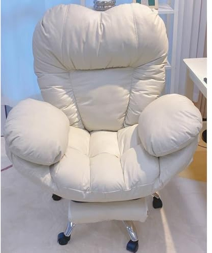 Big & Tall Leather Executive Office Chair - High Back Ergonomic Recliner with Foot Rest, Lumbar Support, Wide Seat, Swivel Gaming Chair, 400lbs Capacity