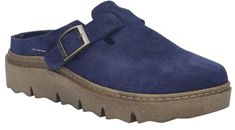 Josef Seibel Damen Pantoffeln Carmaux.05,Weite G (Normal),Wechselfußbett,pantine,treter,finken,schlapen,Home-Slipper,Ocean,40 EU