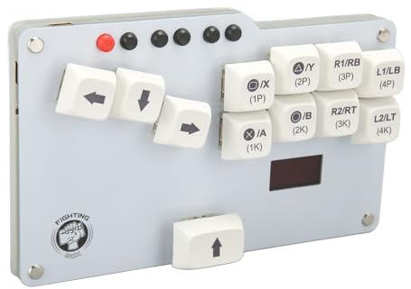 EIMSOAH WASD GP2040 CE Fightstick -Tastatur für Fighting Box mit Geringer Latenz für, ABS-Material