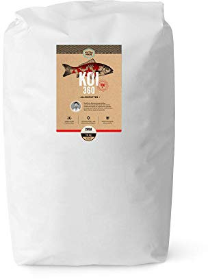 Nutramare Koi360 Pro Swim 10 kg Sommer-Wachstumsfutter Nachfüllbeutel | Ideales Wachstum durch 40% Protein, Spirulina für Intensive Farben, Koifutter