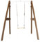 AXI Portique en Bois FSC Marron/Blanc avec Balançoire Enfant | Balançoire pour l’extérieur/Le Jardin