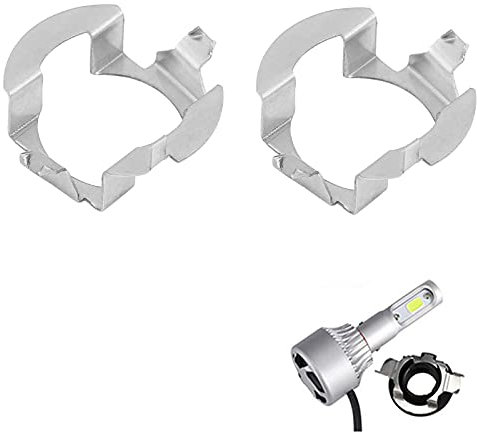 2 x H7 LED-Scheinwerferlampen-Adapter, Aluminium H7 LED-Glühbirnenhalter Adapter Halterung Sockel