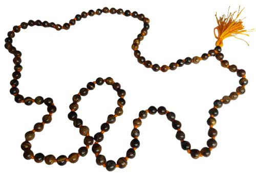 Tiger Stone necklace, Tiger Eye Mala, Healing, Yoga, Reki, Fearlessness, Courage